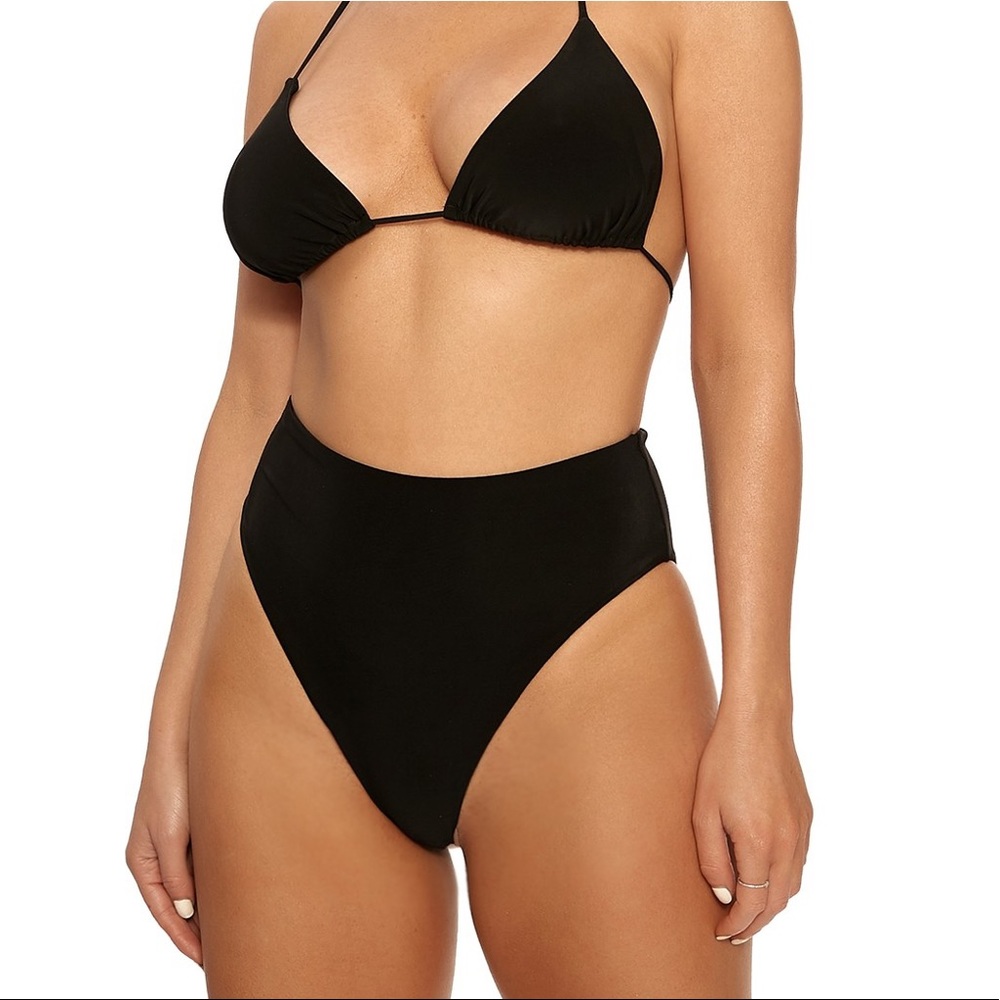 Naked Wardrobe High Waisted Swim Bottoms